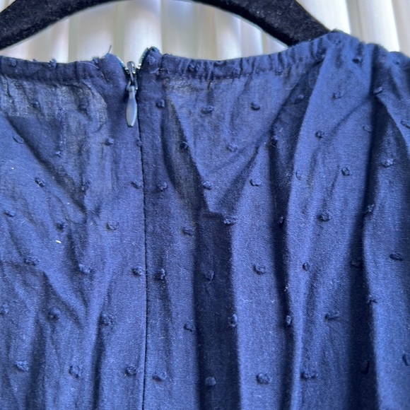DO + BE - size medium - easy navy blue ruffled sleeveless summer dress - Picture 7 of 7